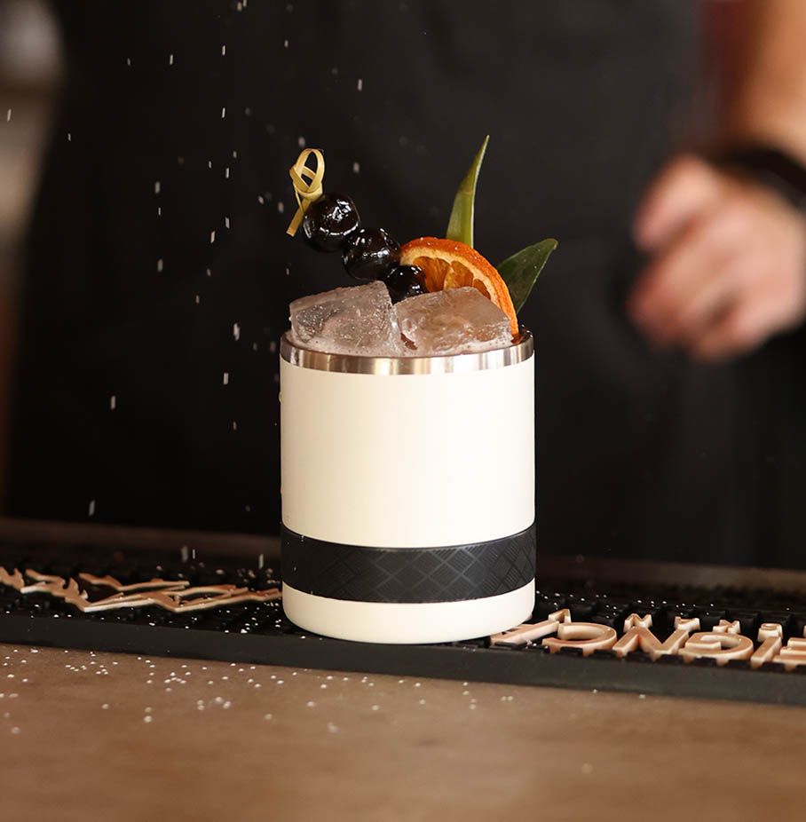 Elemental® Recess Lowball 10oz Stainless Steel Tumbler with Shatter-free Lid 1