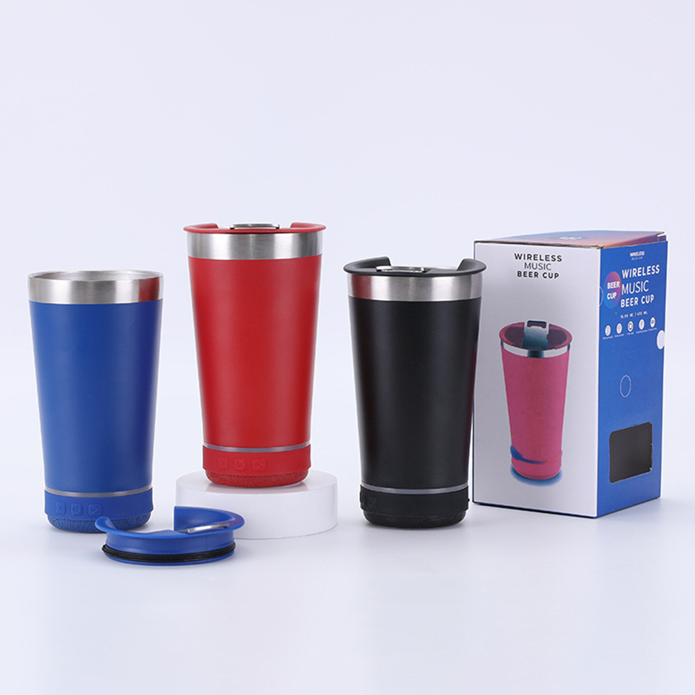 16Oz Bluetooth Speaker Beer Cup W/ Bottle Opener 9