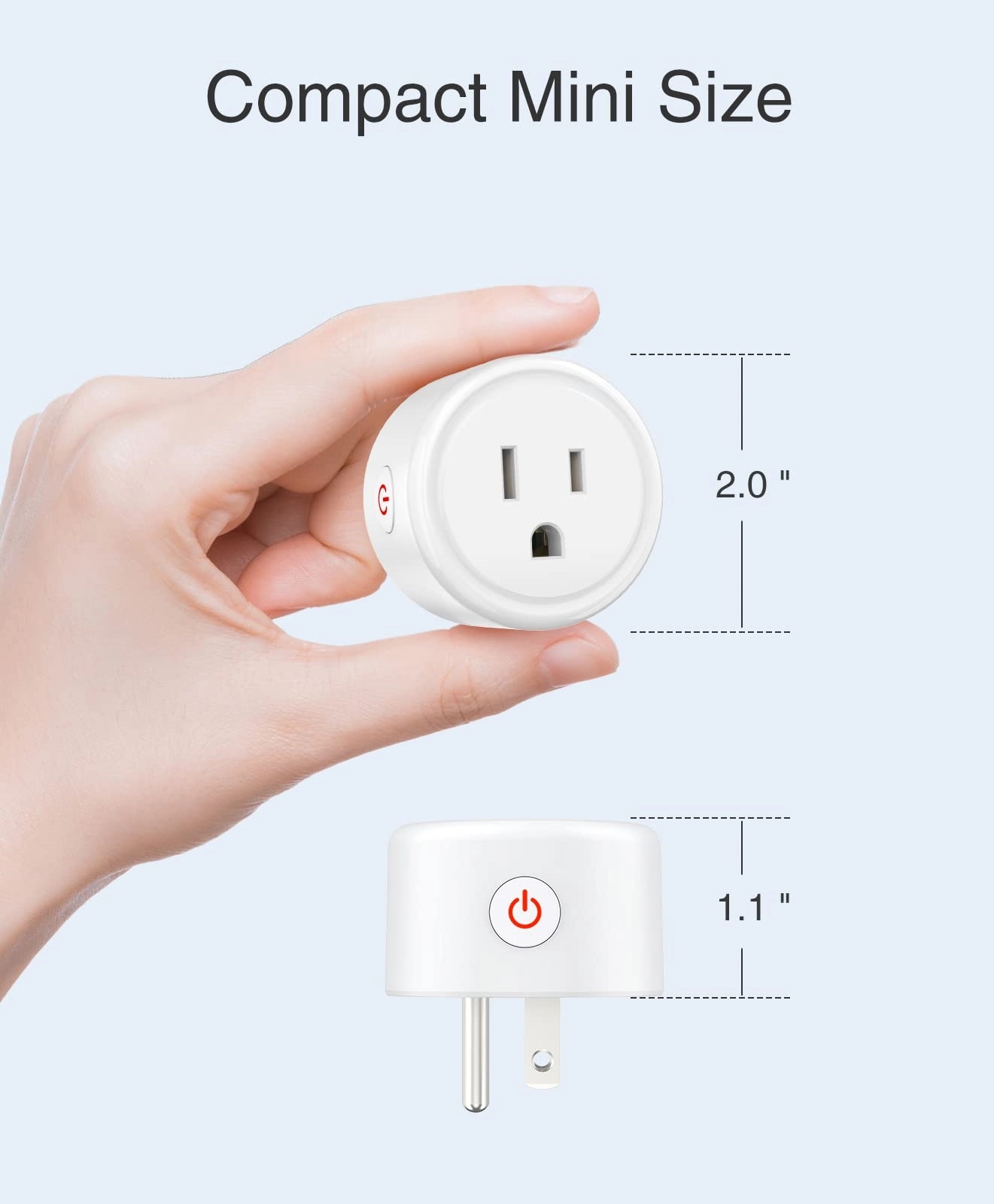 Mini Smart Plug Wifi Socket Works With Alexa/Google Home 4