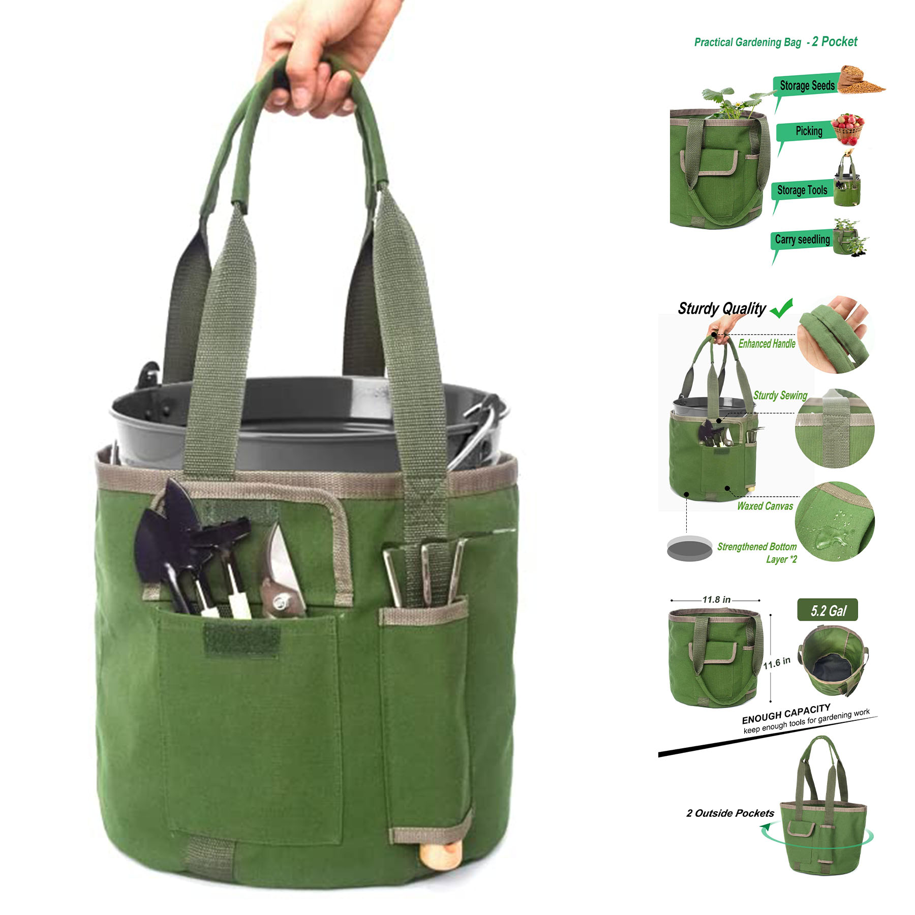 Garden Tools Bucket Bag 2