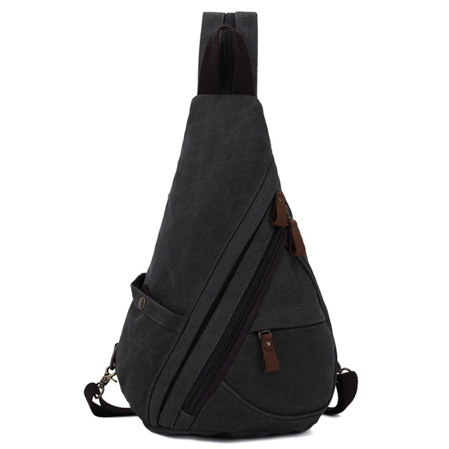 Canvas Small Crossbody Backpack Casual Daypack for Men Women 1