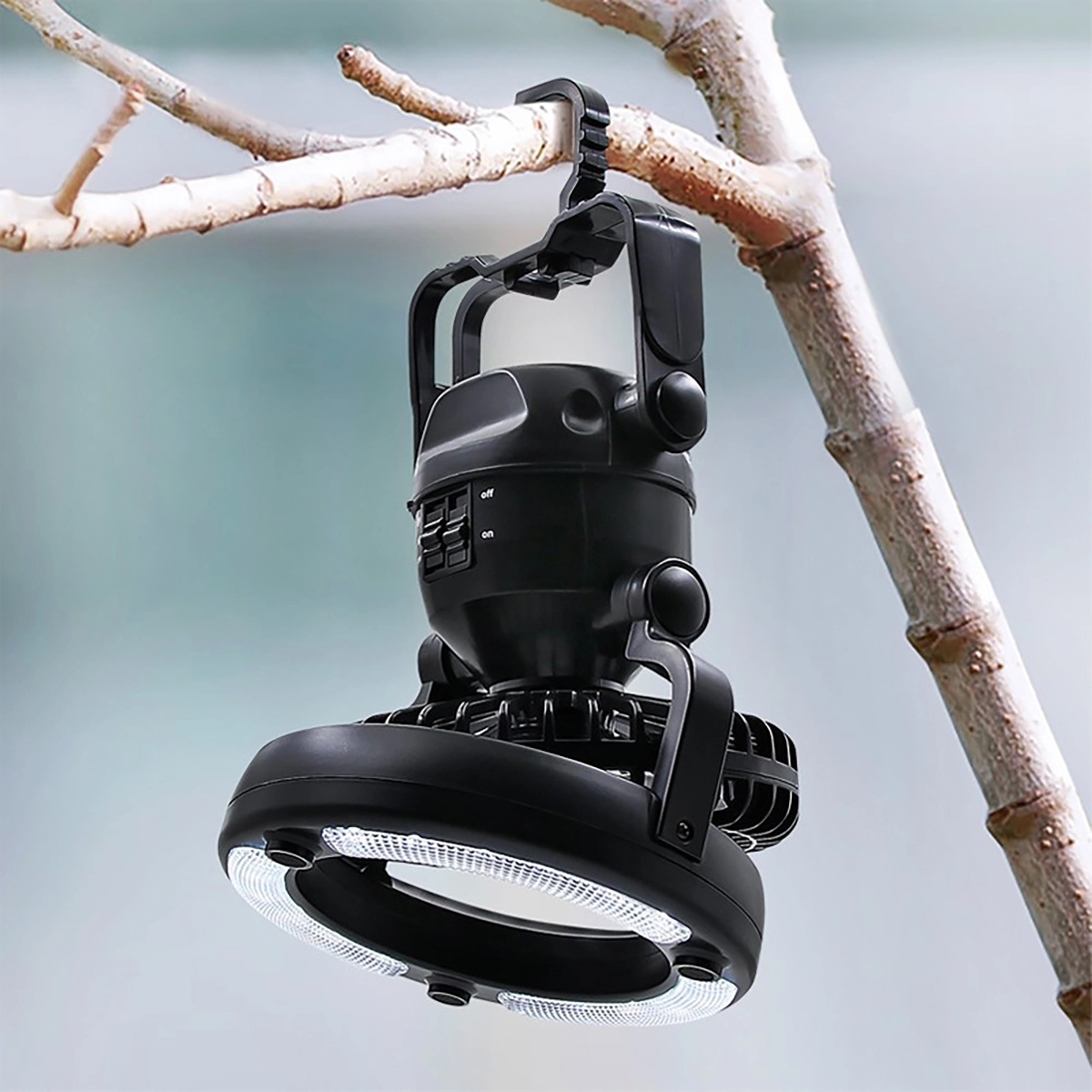 Portable Led Camping Lantern With Ceiling Fan 2
