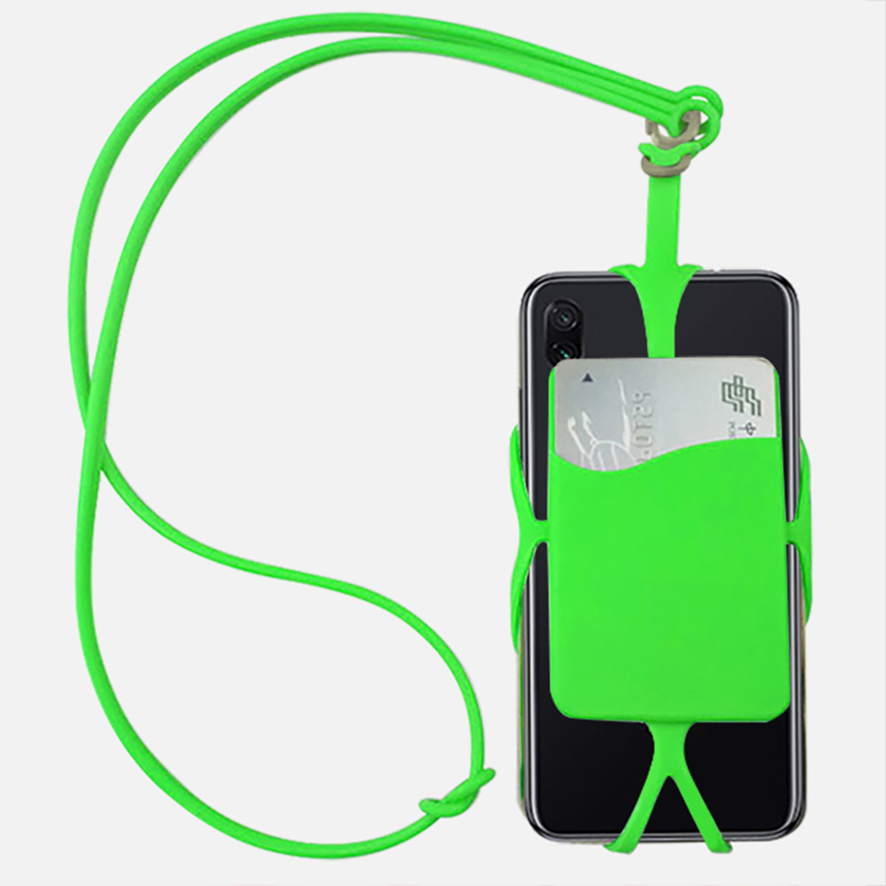 Silicone Lanyard Phone Holder & Wallet 4