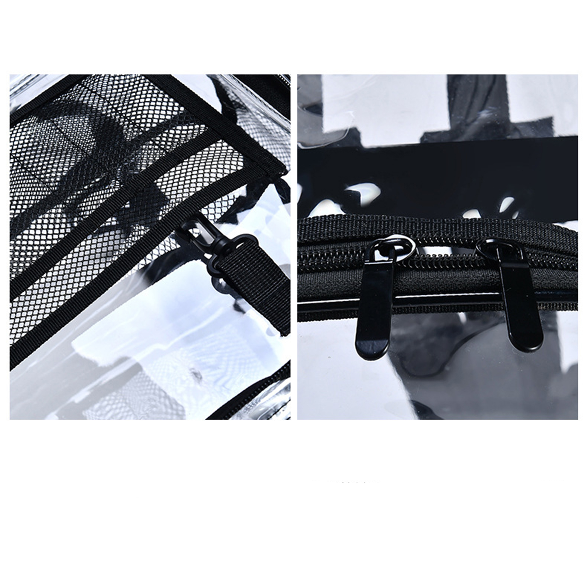 Transparent Waterproof PVC Backpack for Students & Travel 2