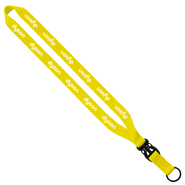 3/4" Polyester Lanyard with Slide Buckle Release & Split-Ring 33