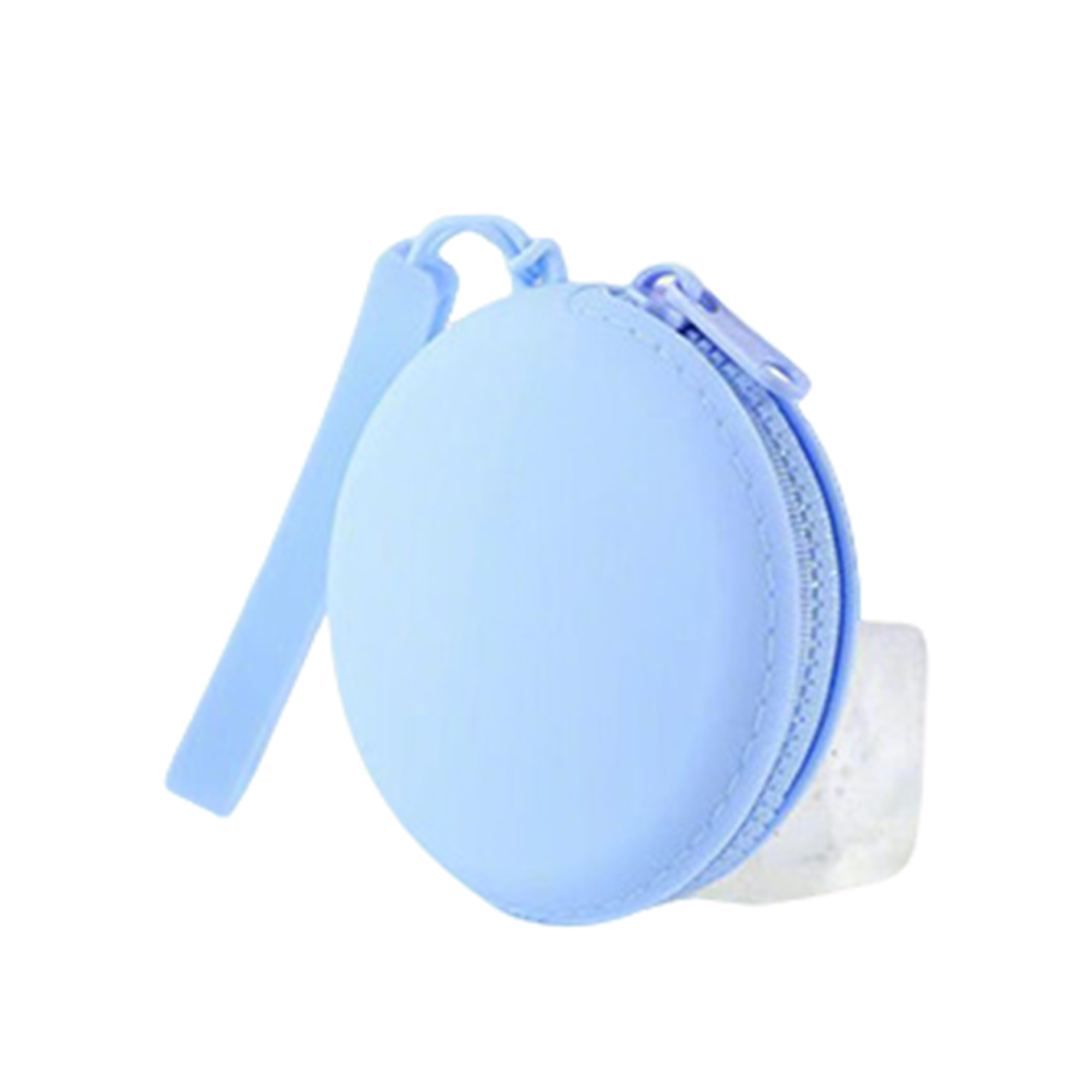 Round Wrist Strap Coin Holder With Compact Case 8
