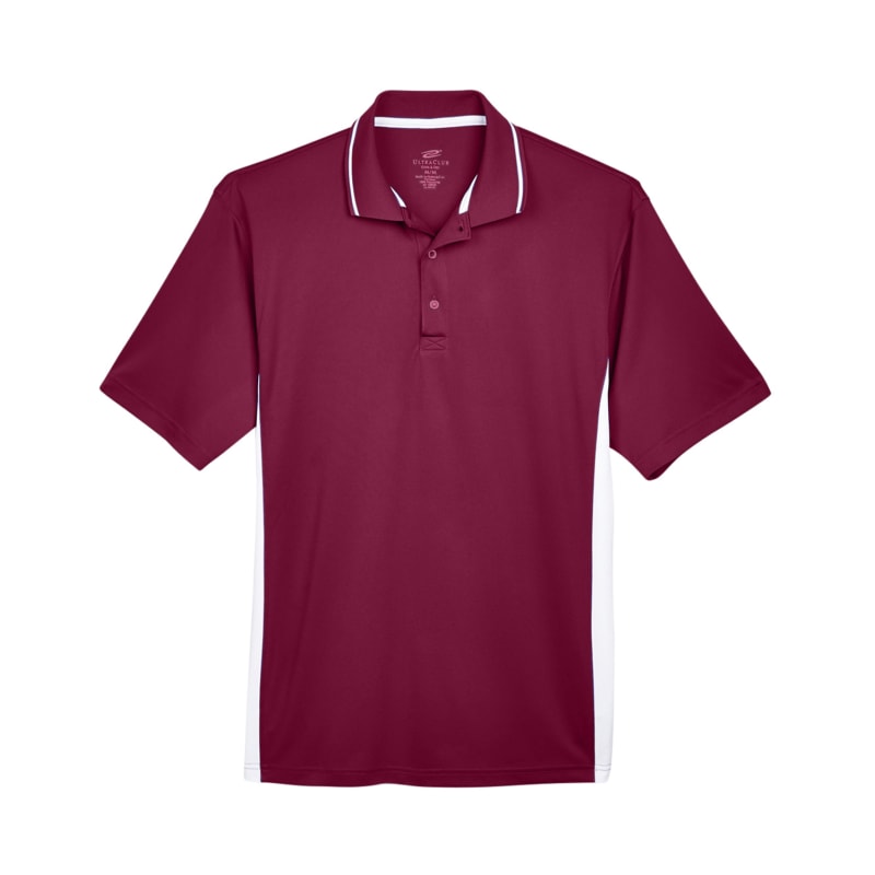 UltraClub Mens Cool & Dry Sport Two-Tone Polo 6