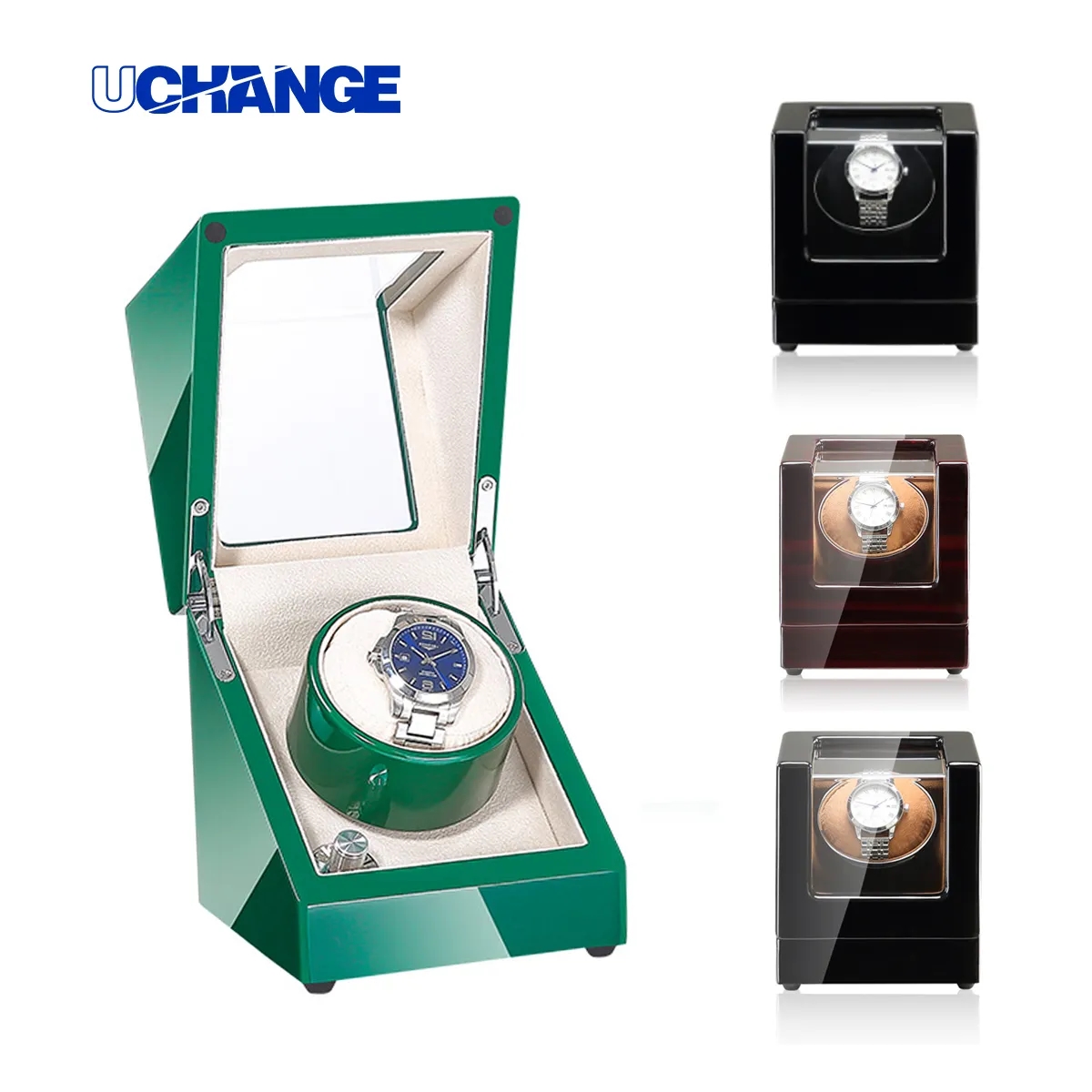 High Gloss Single Watch Winder With Display Window 7