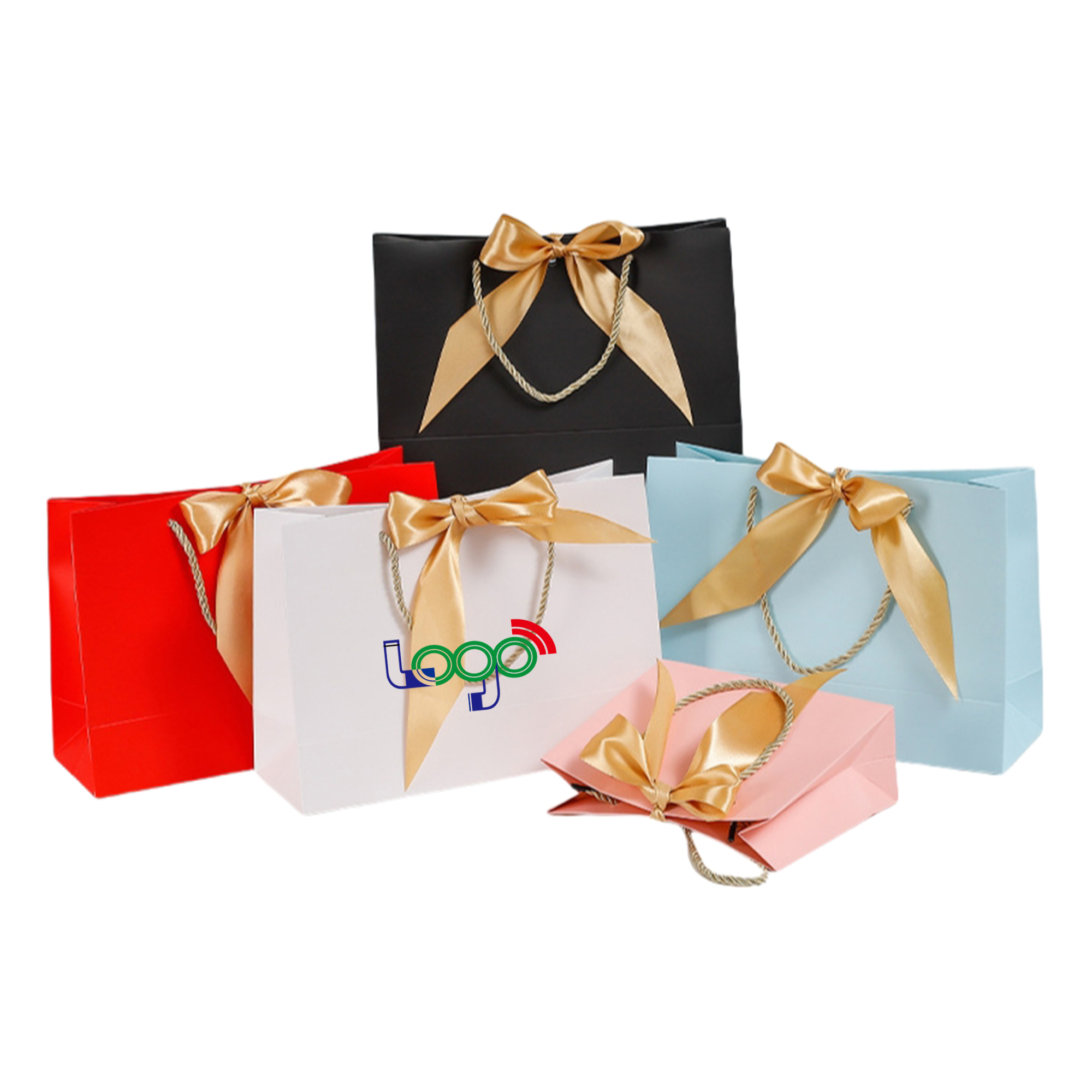 JMANNI Gift Bags with Bow Ribbon 2