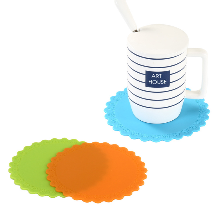 Non-Slip Silicone Drink Coasters 6
