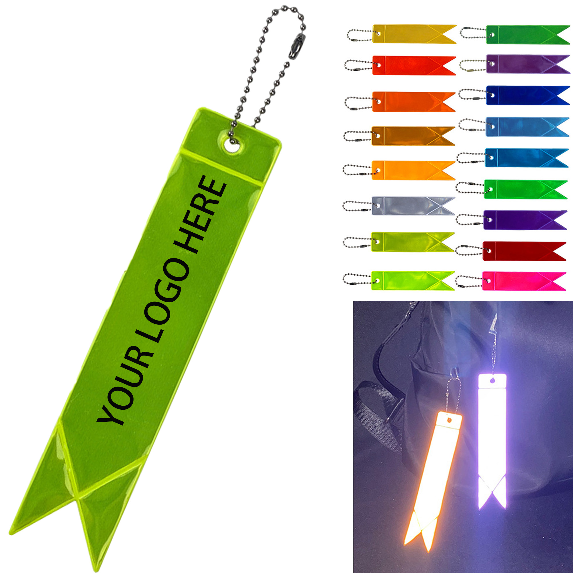 Multi Color PVC Material 6 Inch Reflective Streamer 2