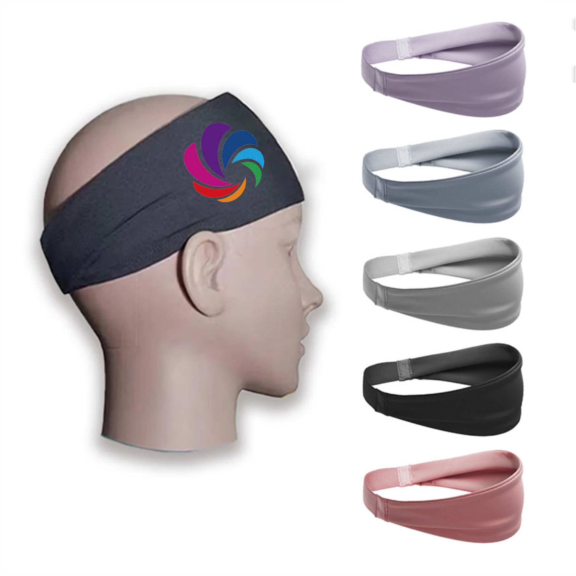 Full Color Unisex Solid Color Headband MOQ 50 2
