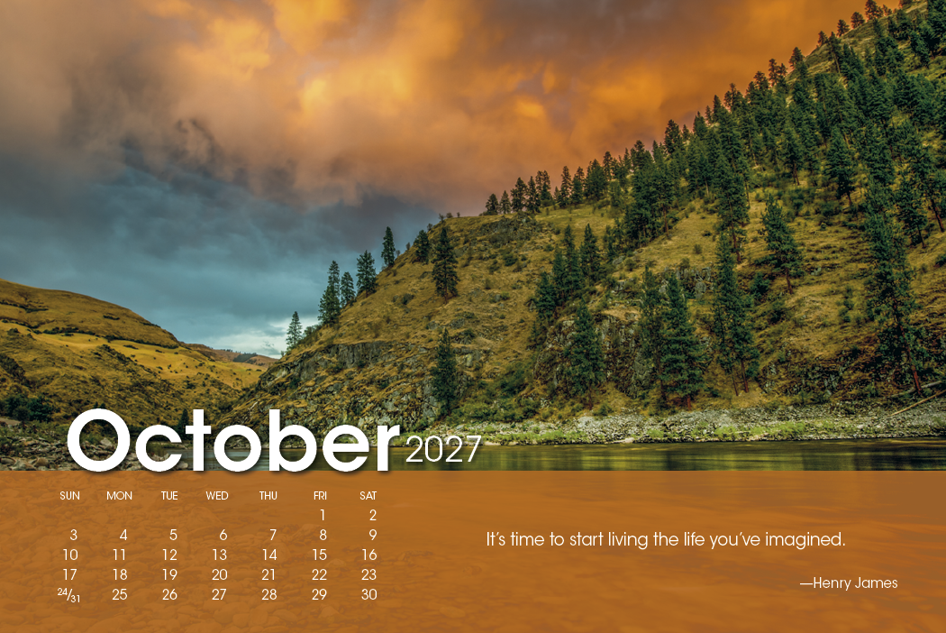 Triumph® Calendars Scenic Moments Large Desk Calendar 77