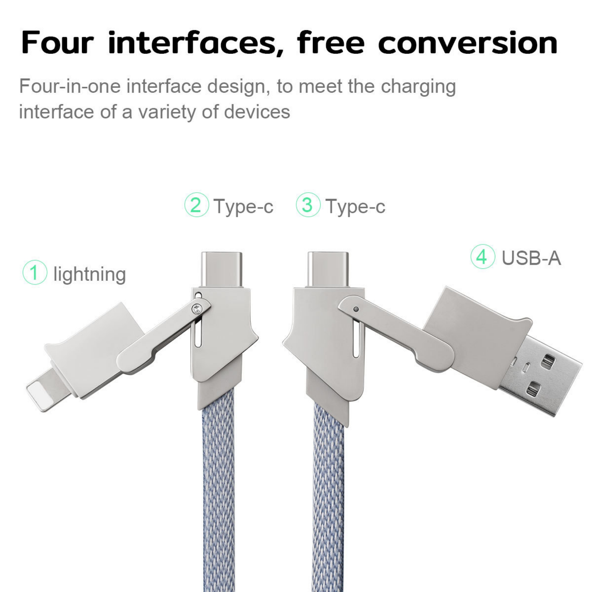 4-in-1 USB C Charging Cable 4