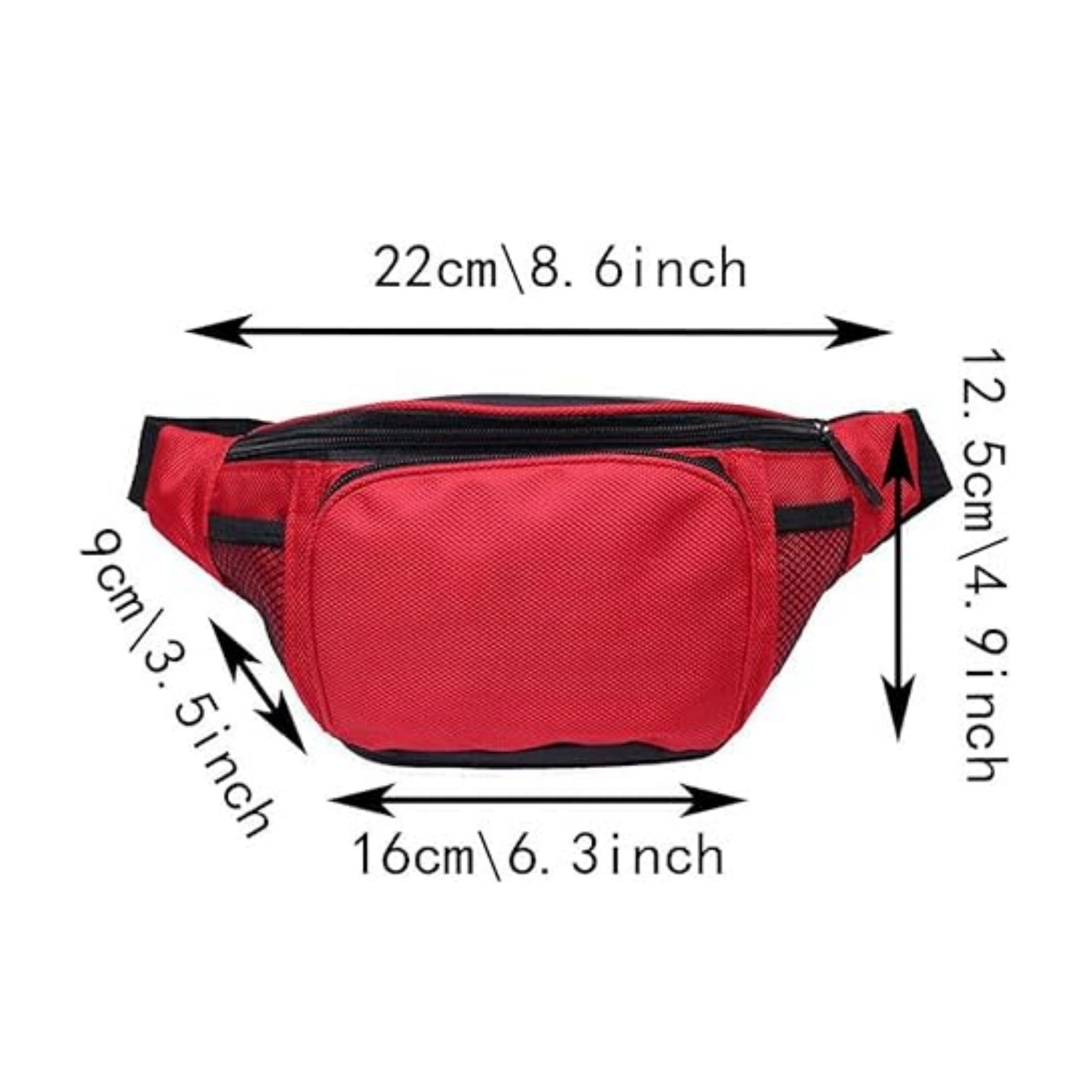 Nylon Crossbody Waist Bag Pack 3