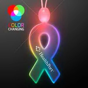 Light-up acrylic ribbon LED necklace 3