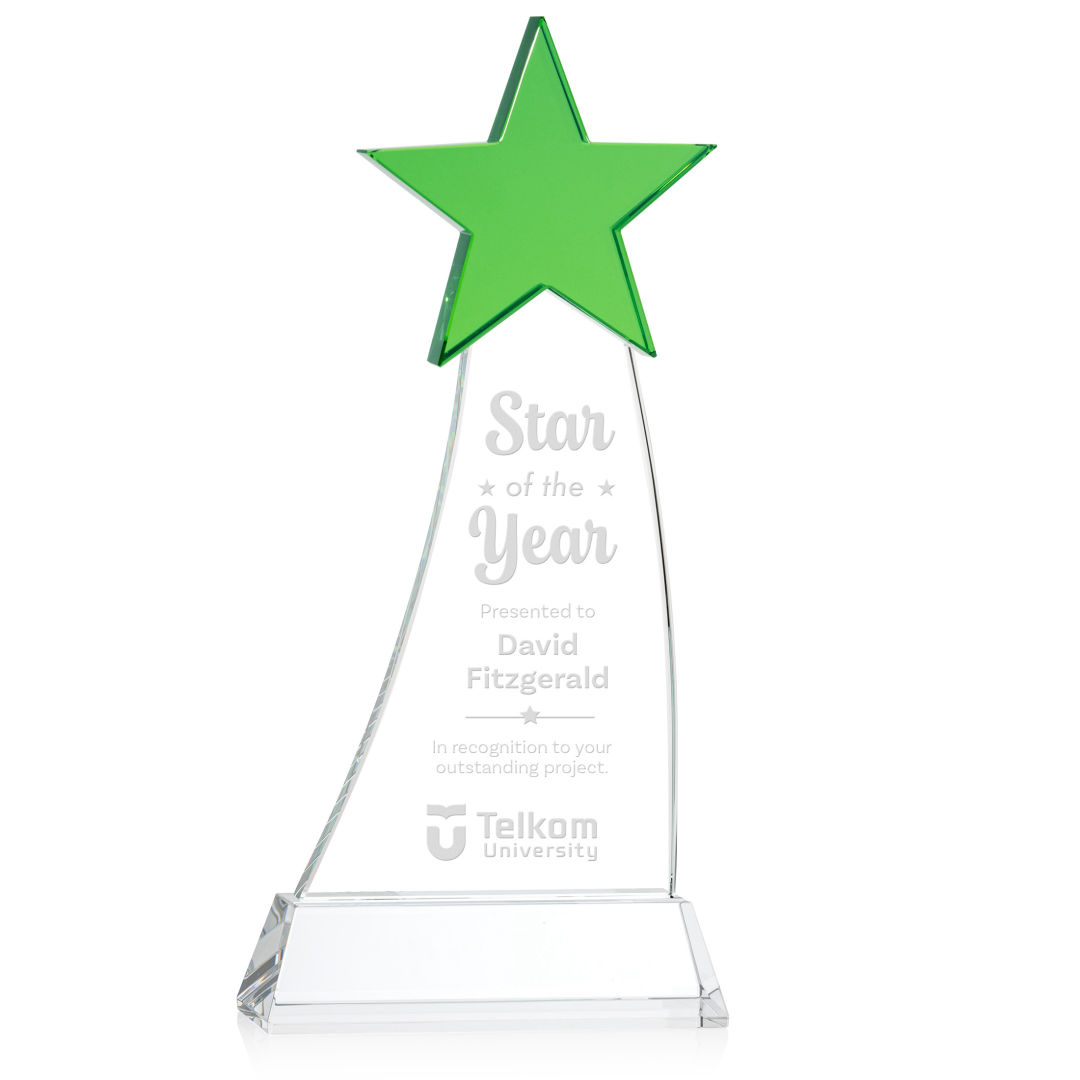Manolita Star Award - Green/Clear 11