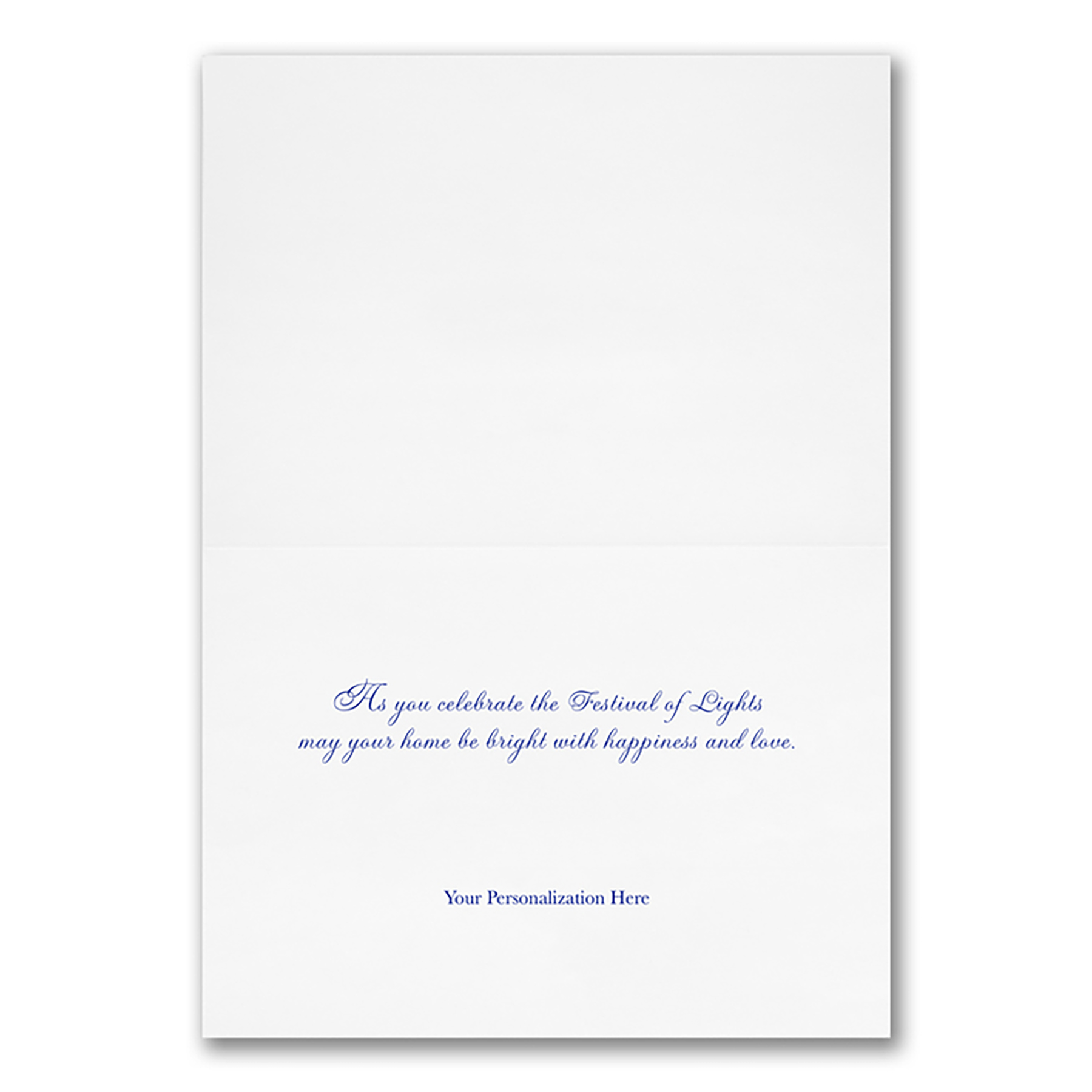 Gilded Menorah Holiday Card 4
