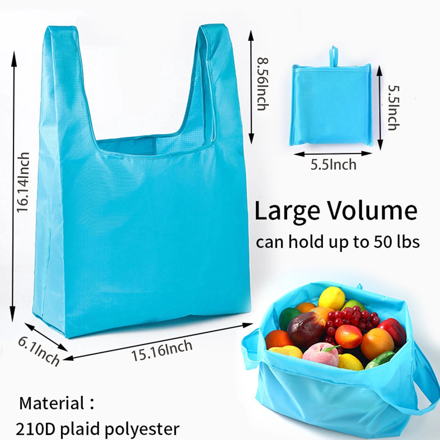 Foldable Polyester Cloth Shopping Bag 2