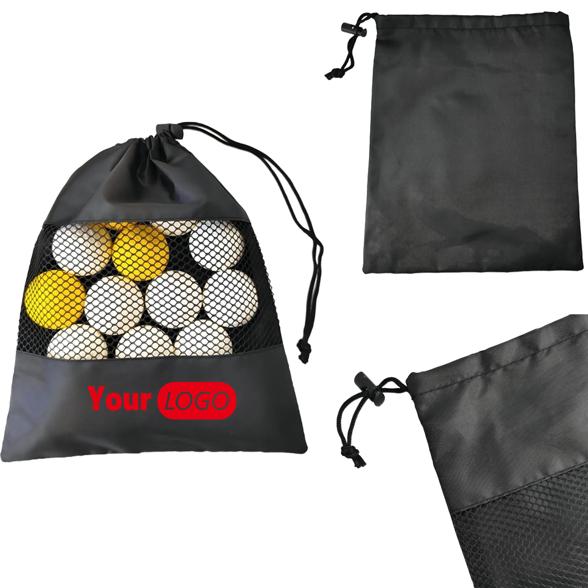 210D Drawstring Bags With Pocket 2