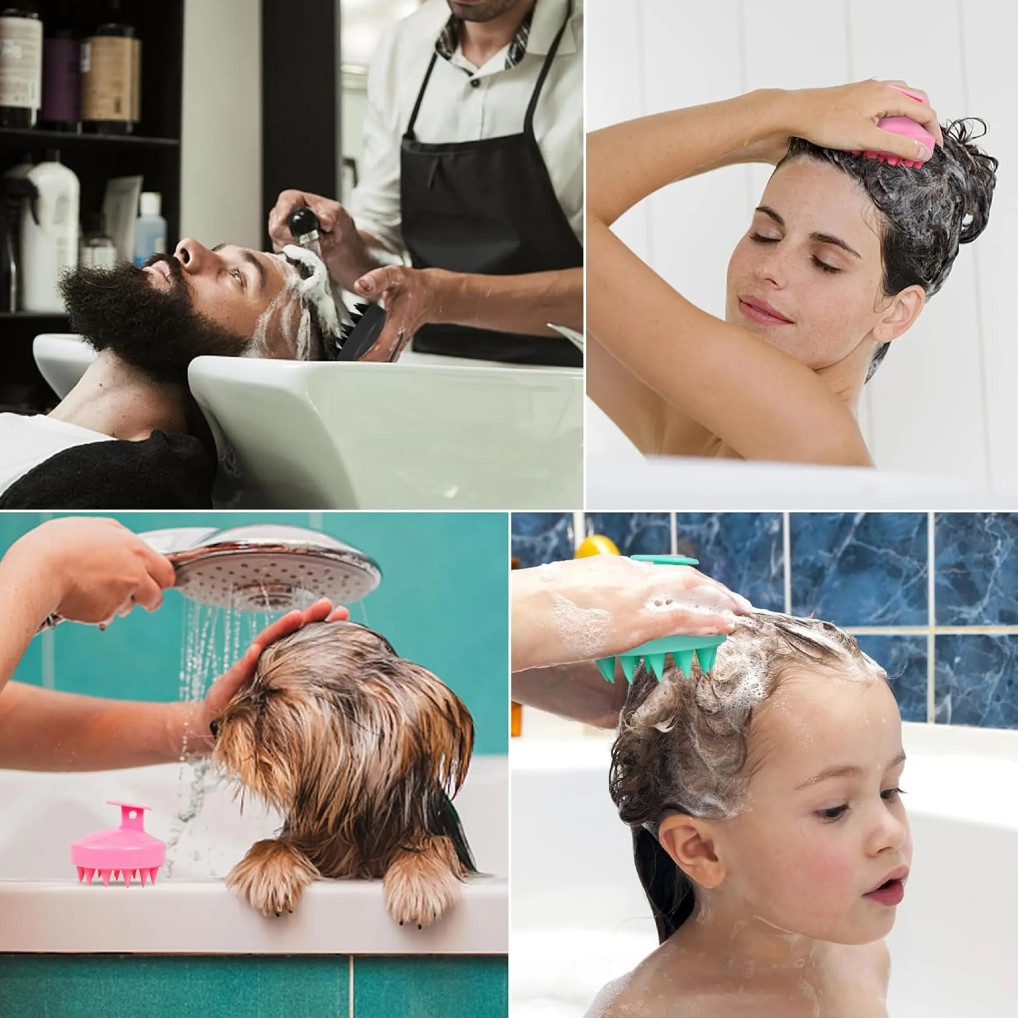 Silicone Soft Scalp Massage Shampoo Brush 5