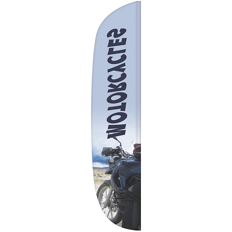 3' x 15' Custom Single Reverse Flutter Flag 1