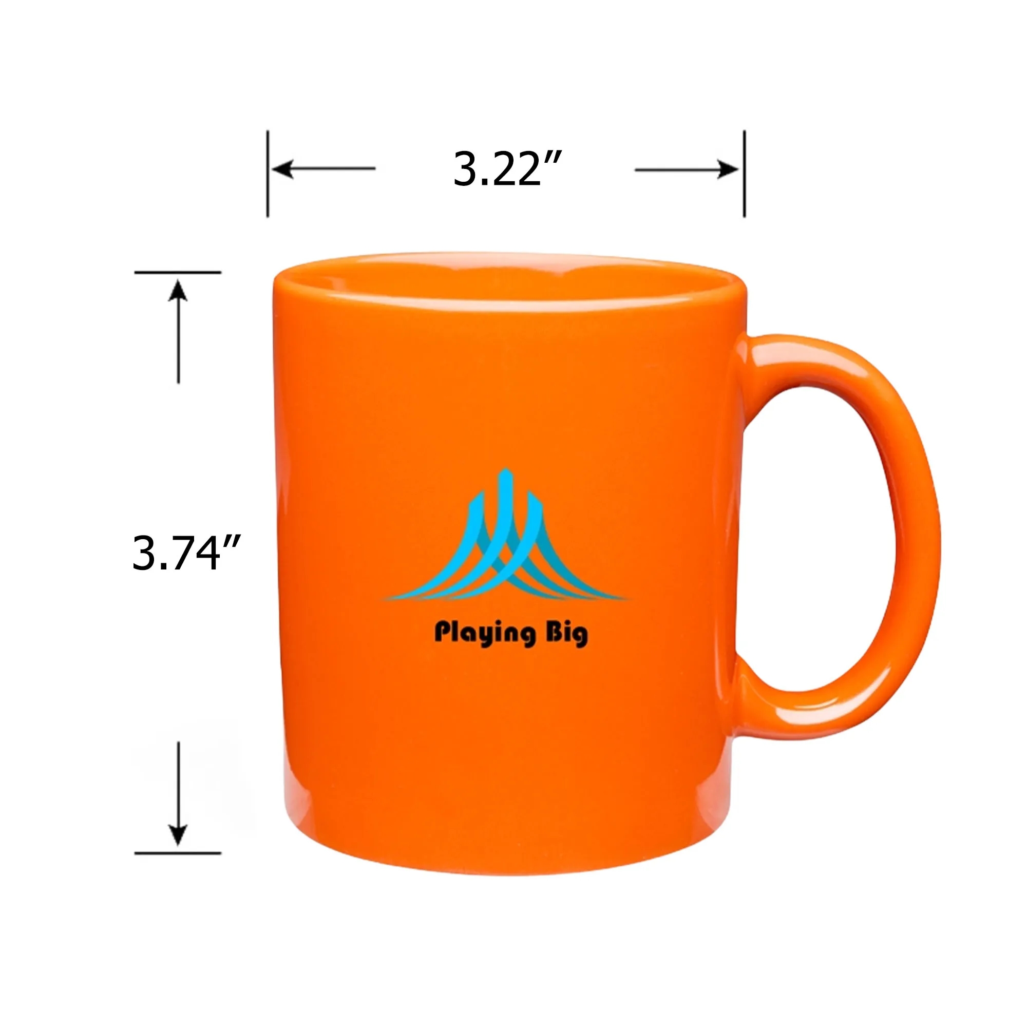 MOQ50 11oz Ceramic Colored Coffee Mug 3