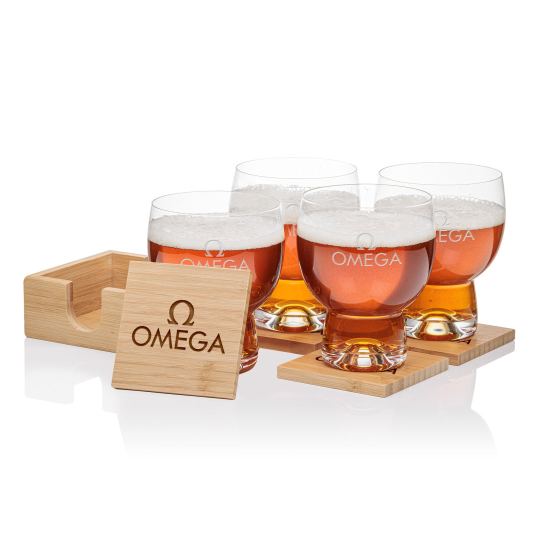 Bamboo Coaster Gift Set - Dortmund 3