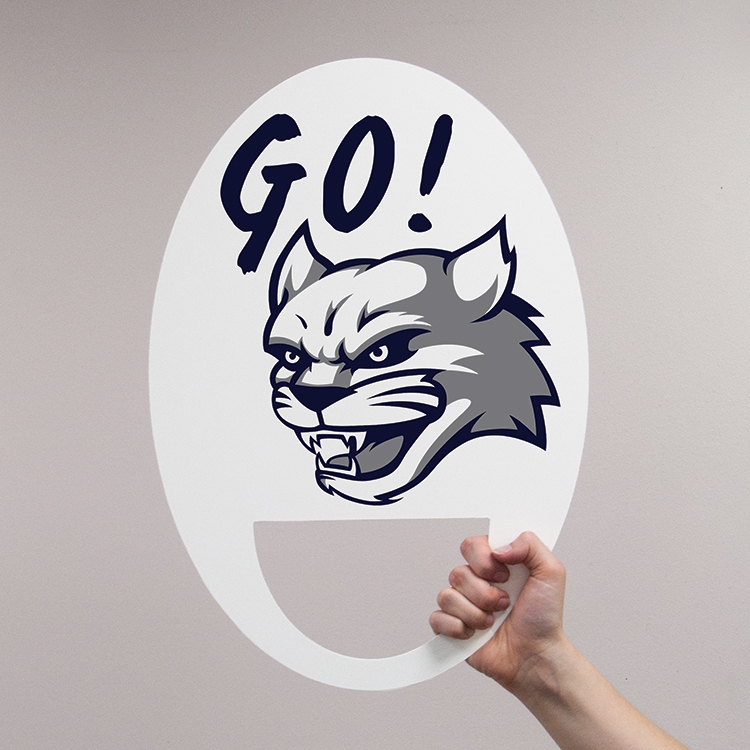 Oval Shaped Hand Sign 12 5 x 18