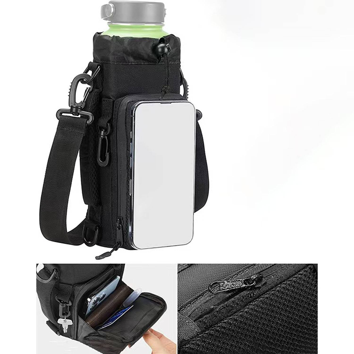 Adjustable Shoulder Strap Crossbody Water Bottle Bag 7