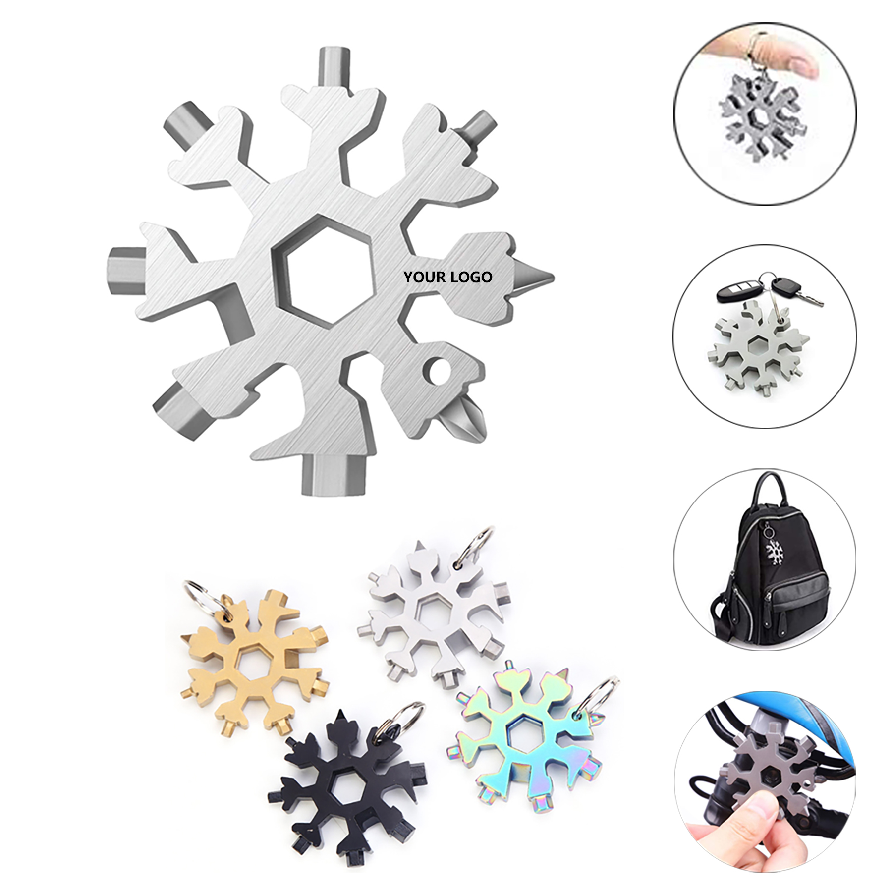 18 in 1 Snowflake Multifunction Tool 4