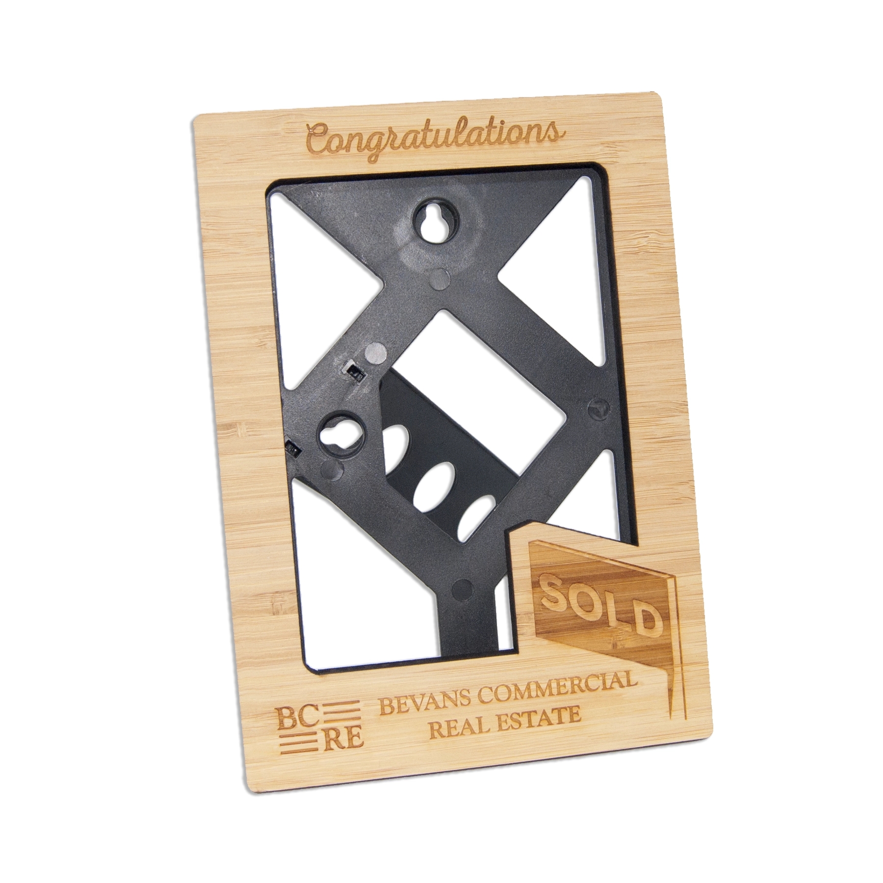 Laser Etched Bamboo Easel Frames