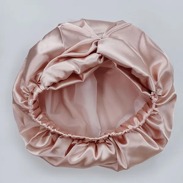 Solid Color Polyester Imitation Silk Nightcap 4