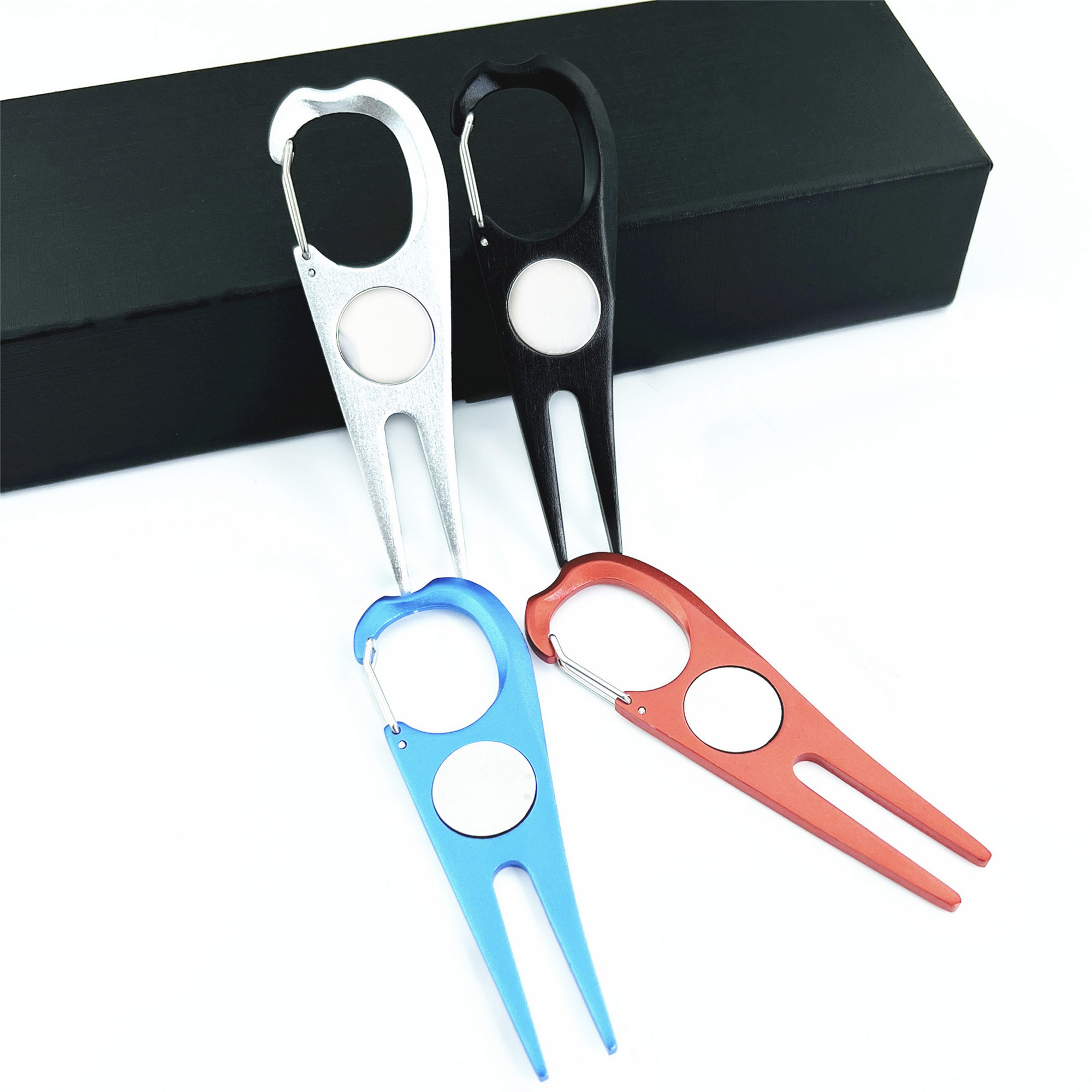 Aluminum Golf Divot Tool w/ Magnet and Lawn Repair 2