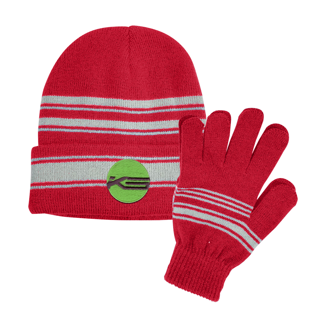 Cuff Beanie and Gloves Set 5