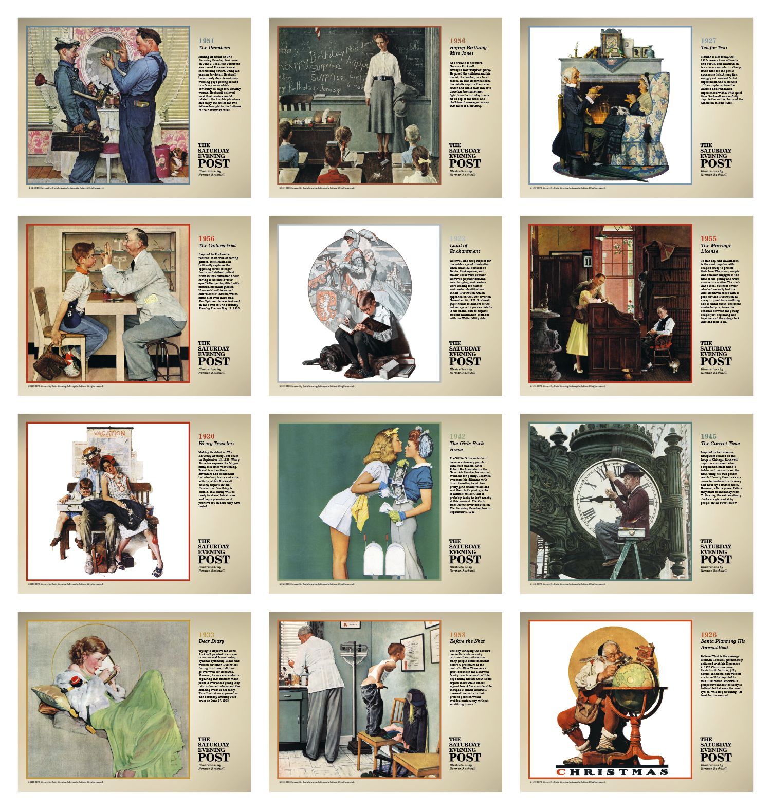 Triumph® Calendars The Saturday Evening Post Illustrations by Norman Rockwell Calendar 20
