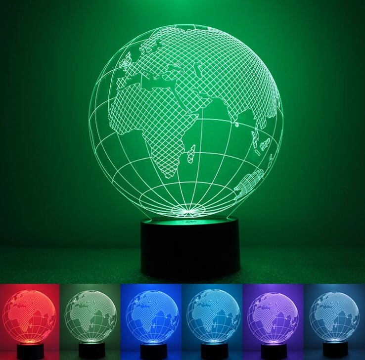 3D Globe Map LED Lamp 9
