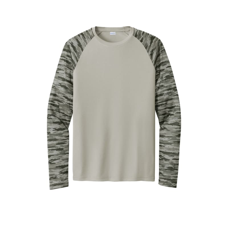 Sport-Tek Drift Camo Colorblock Long Sleeve Tee 4