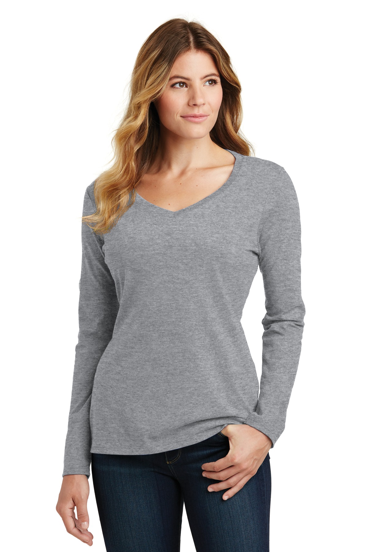Women's Long Sleeve Fan Favorite V-Neck Tee