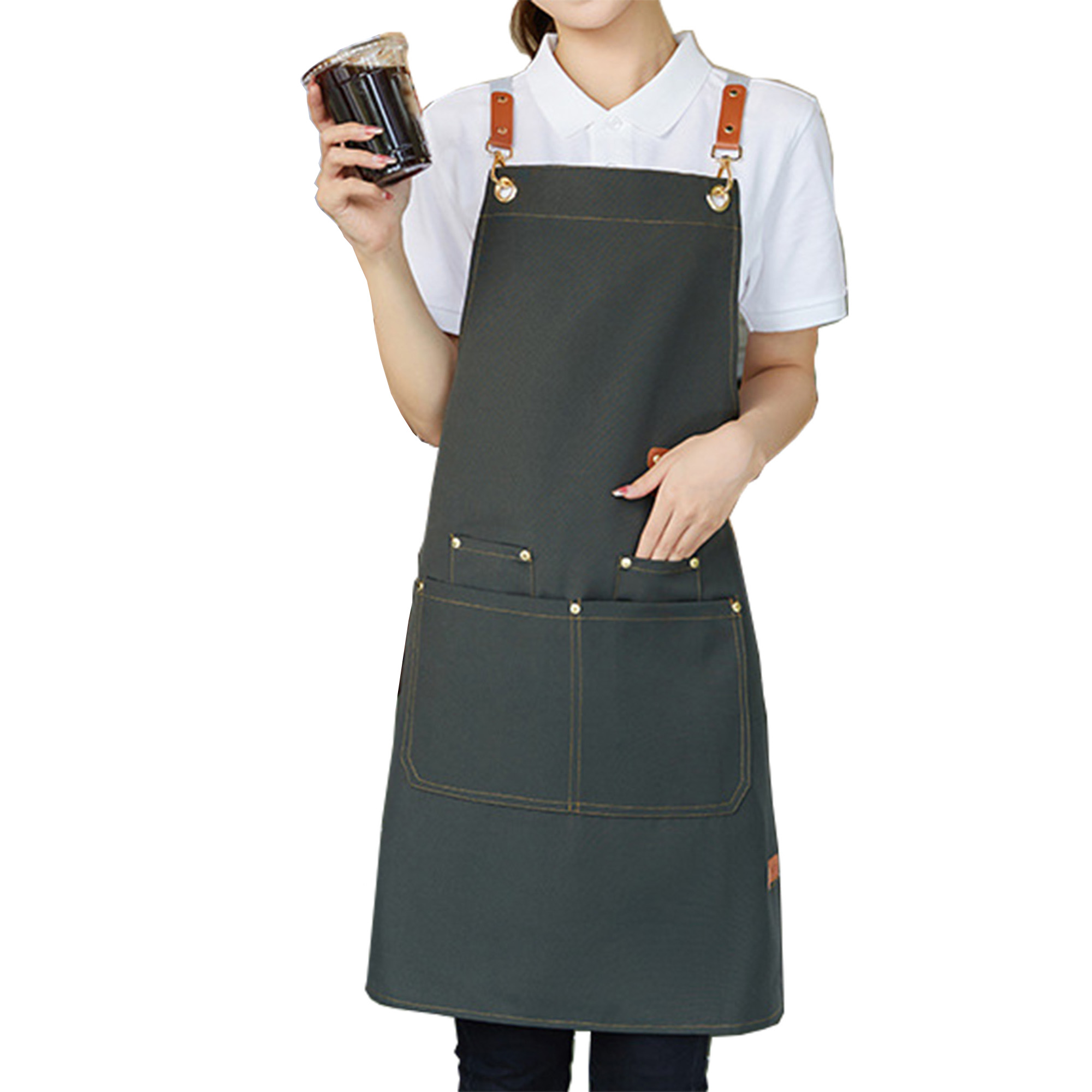 MOQ100 Apron With Customized Logo 4