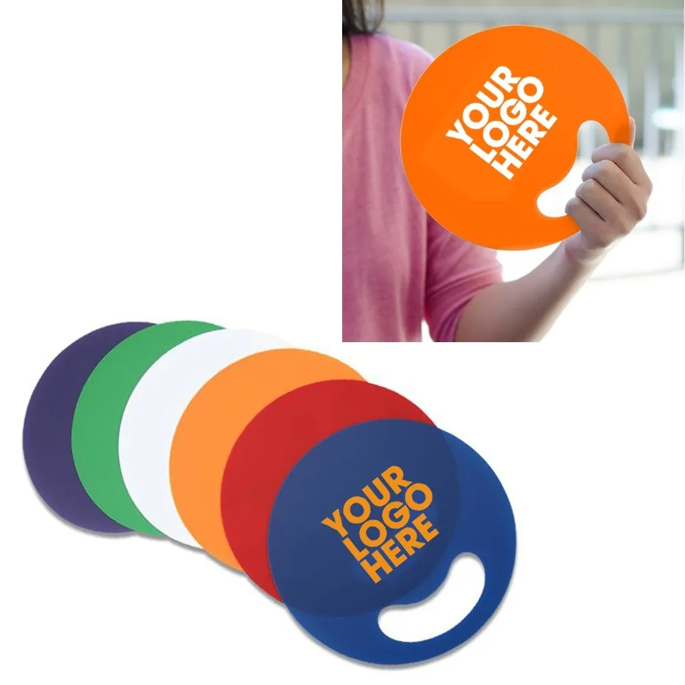 Plastic Circle Hand Fan 2