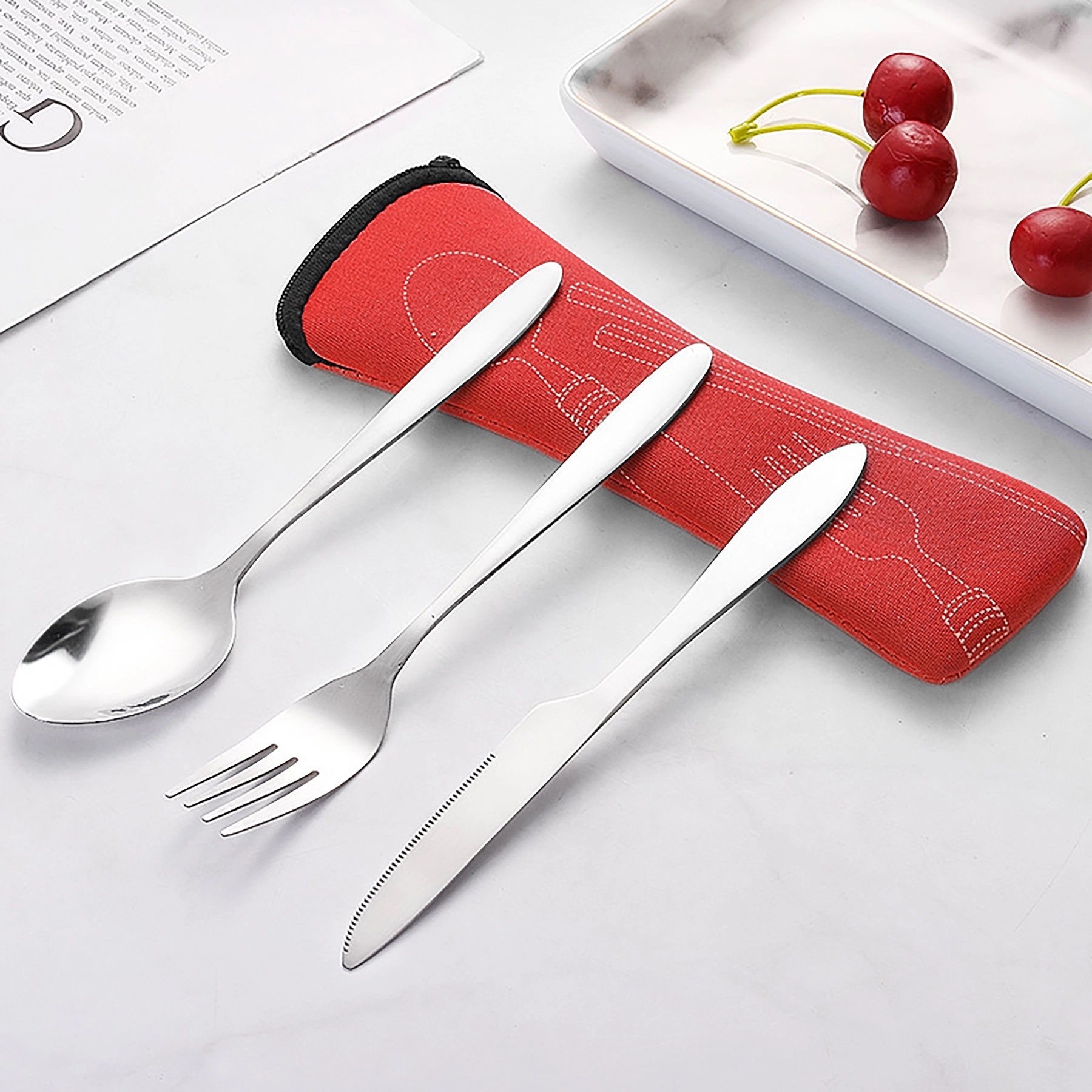 Reusable Flatware Sets Knife Fork Spoon 6