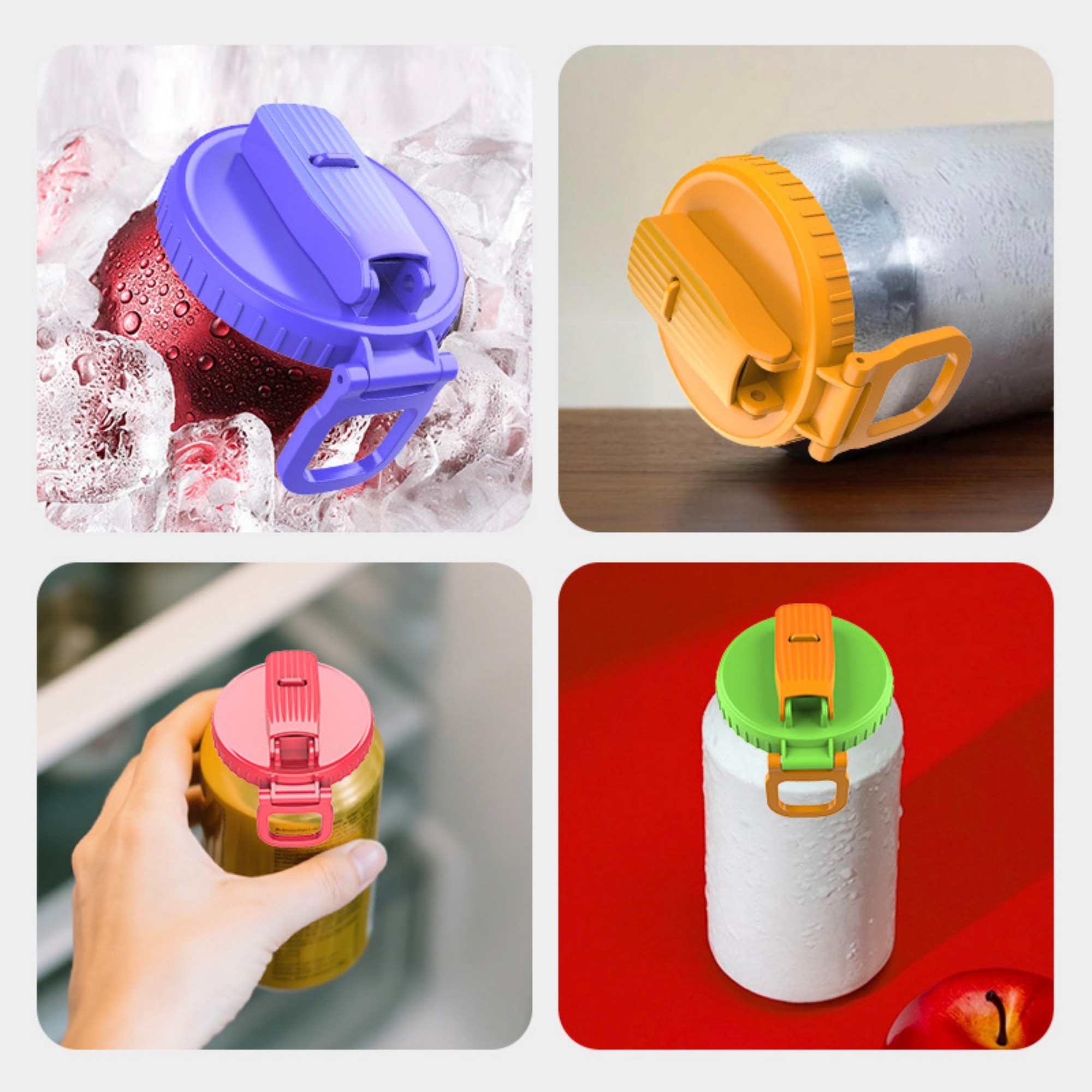 Soda Can LIDS With Straw 4