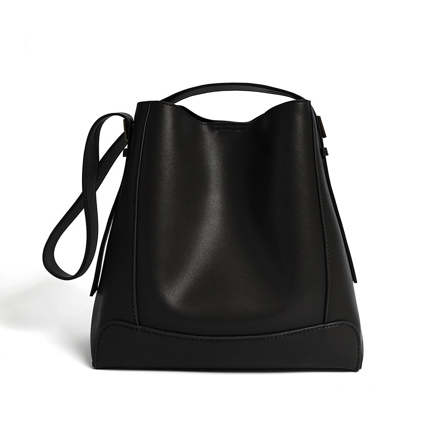 Genuine Leather Tote Bucket Bag 3
