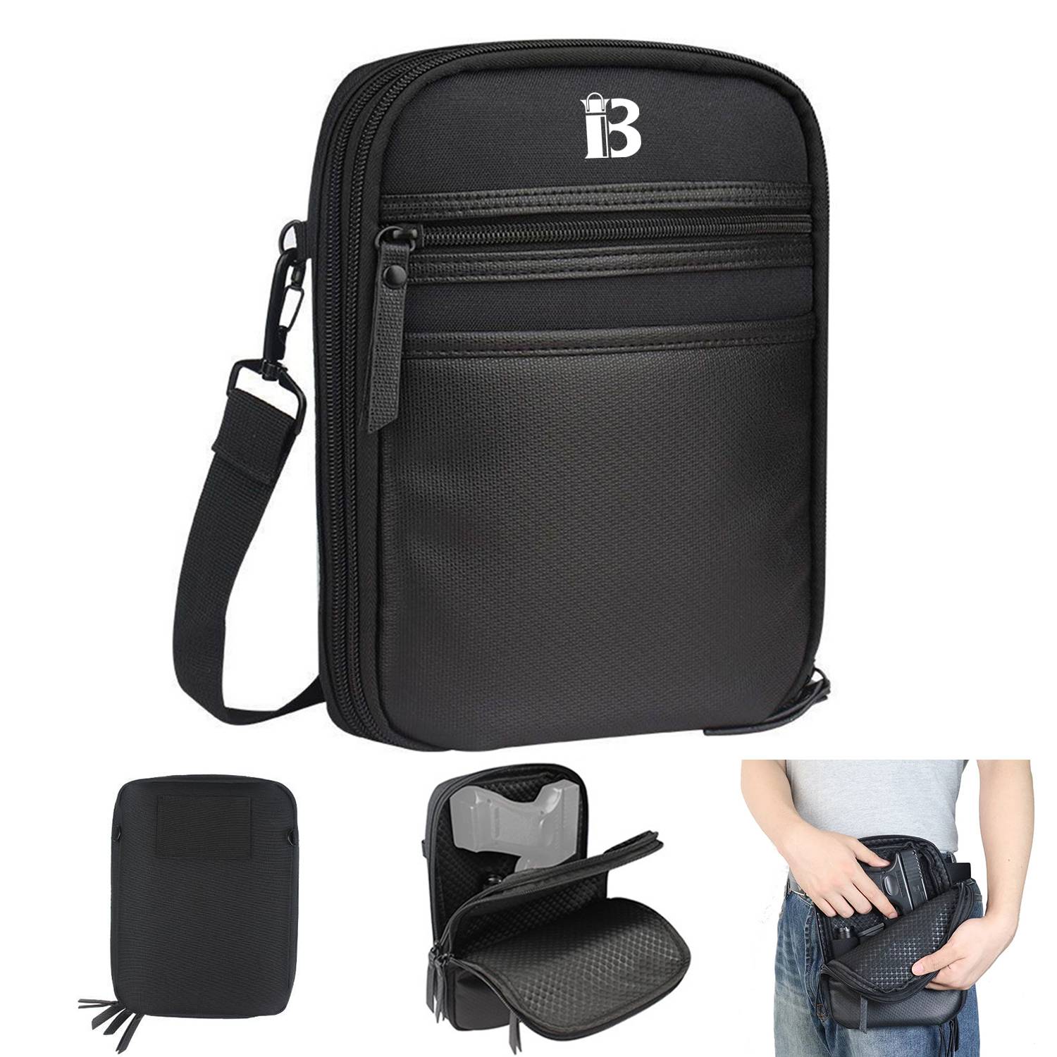 PU Leather Portable Tactical Gun Bag 2