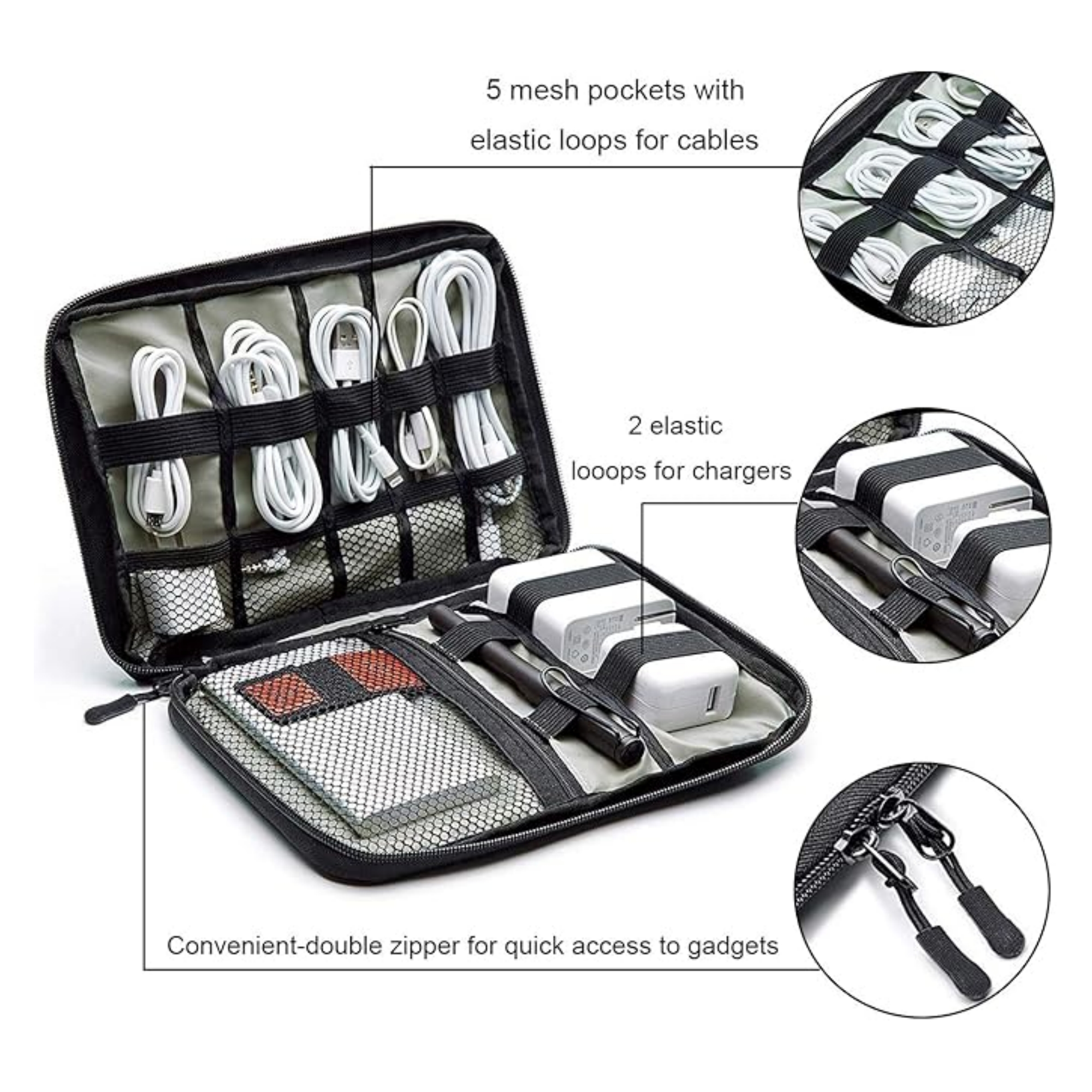Small Electronics Accessories Carry Case 7
