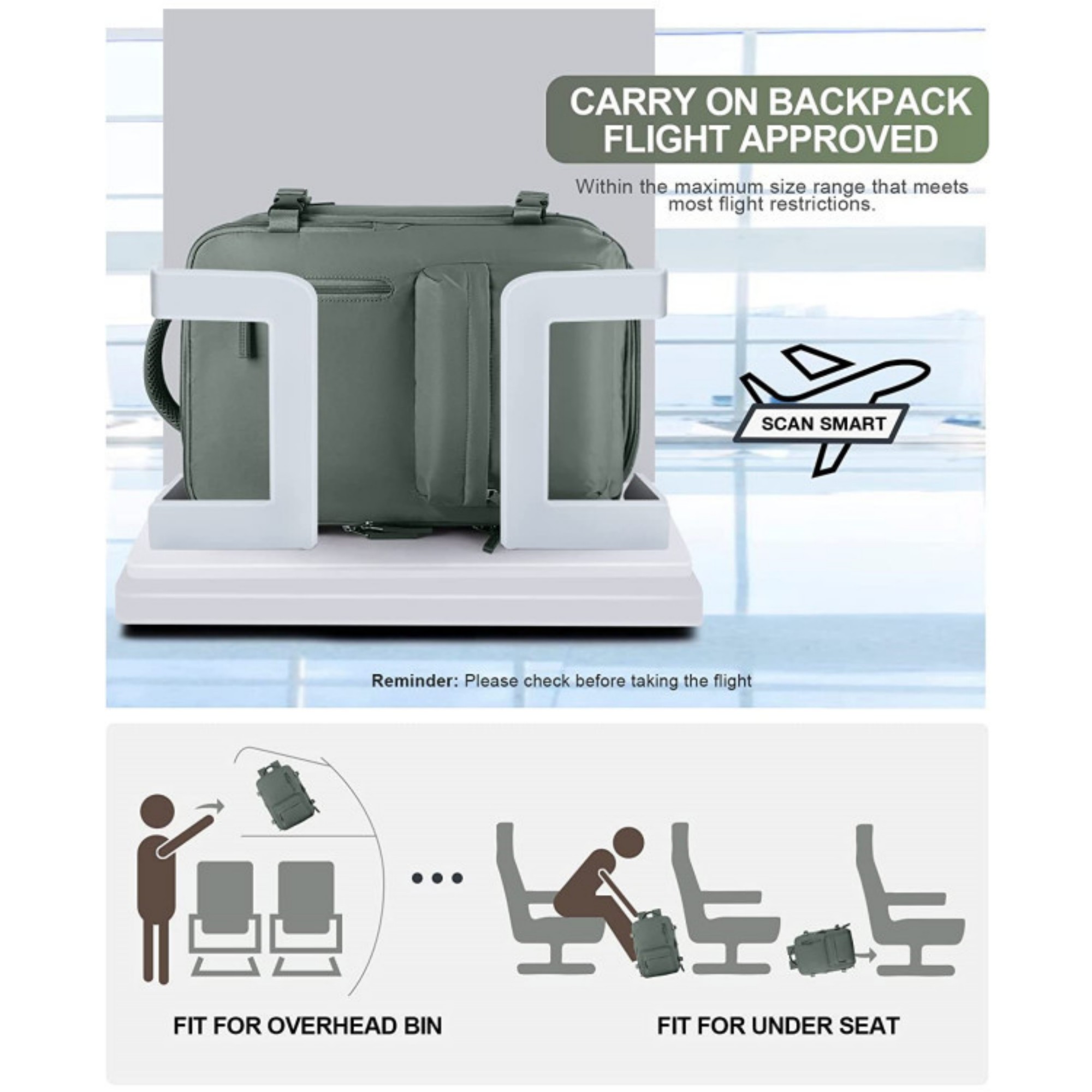 Carry On Travel Backpack 7
