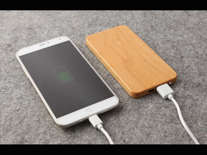 Rectangle Wooden Power Bank 4