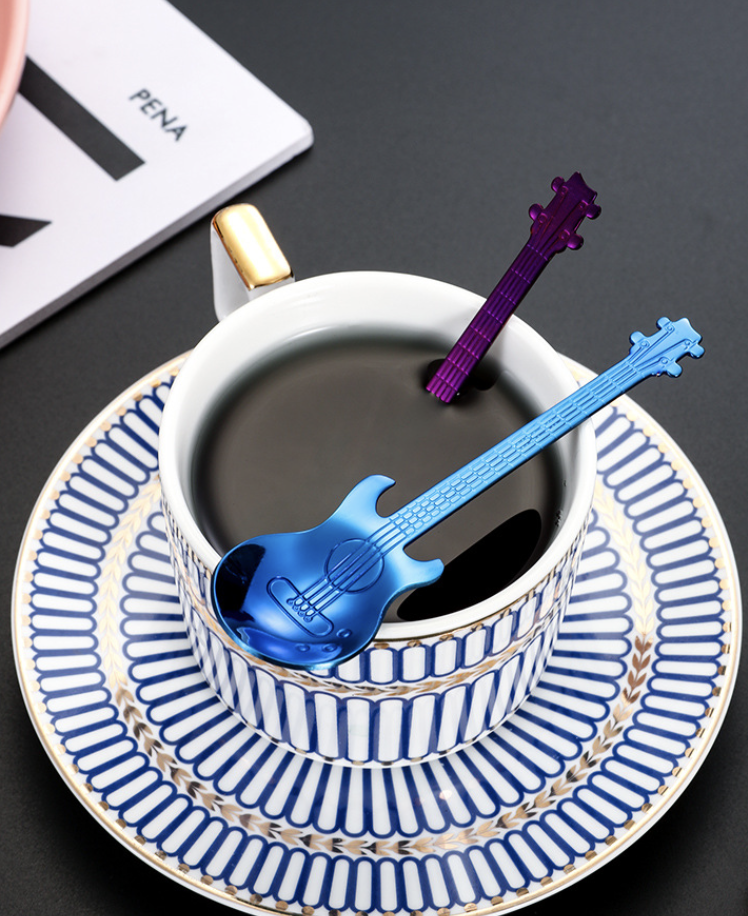 Stainless Steel Musical Guitar Shaped Spoon 6