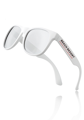 Color Lens Sunglasses w White Frames 8